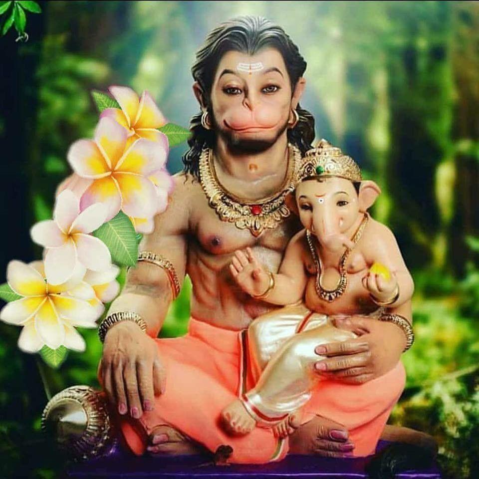960x960 Hanuman & Ganesha. Hanuman tattoo, Bajrangbali