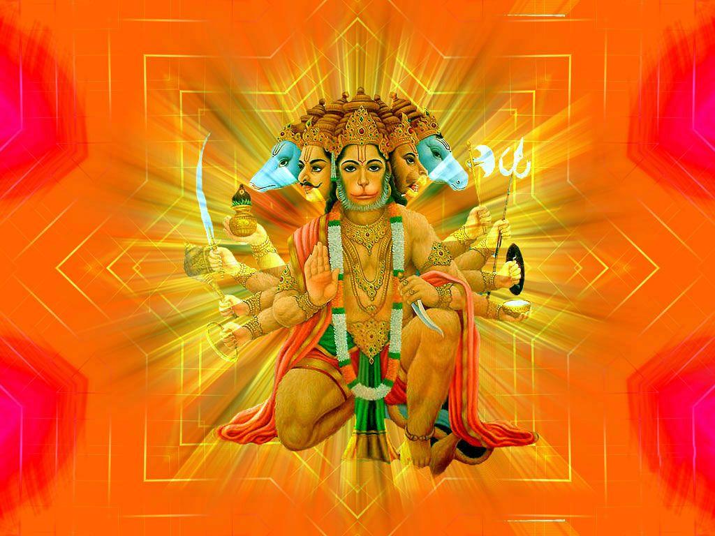 Best of Panchmukhi Hanuman Wallpapers -1024x768 Panchmukhi Hanuman Wallpaper Bajrangbali Image HD