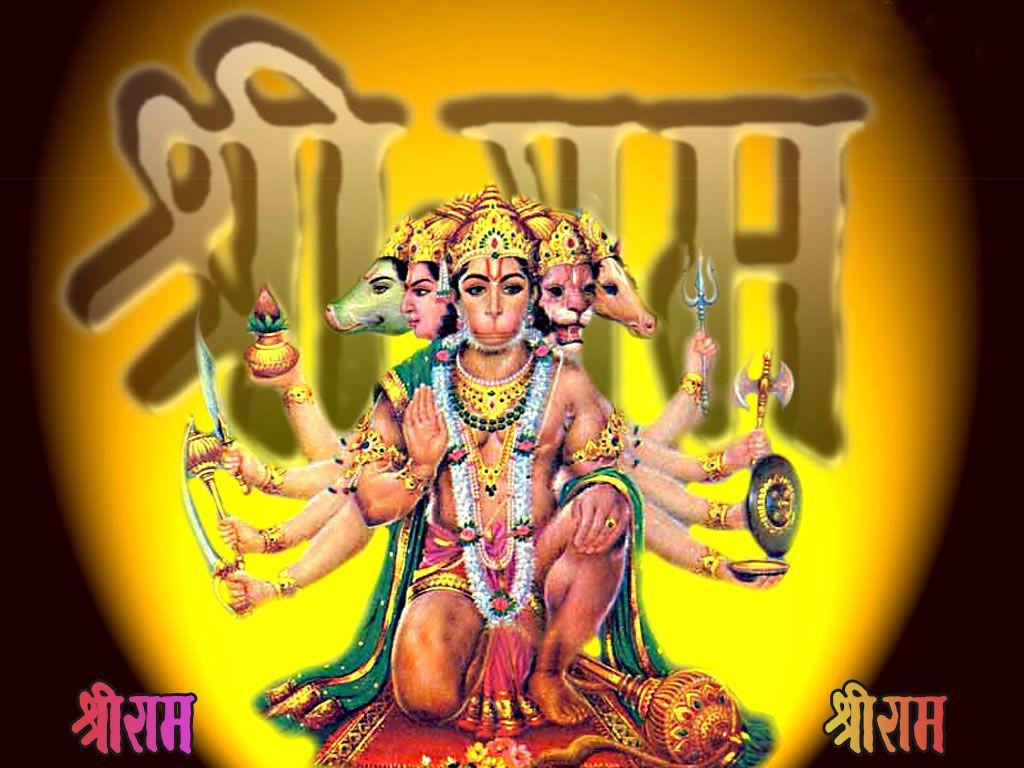 Best of Panchmukhi Hanuman Wallpapers -1024x768 Beautiful Panchmukhi Hanuman Wallpaper