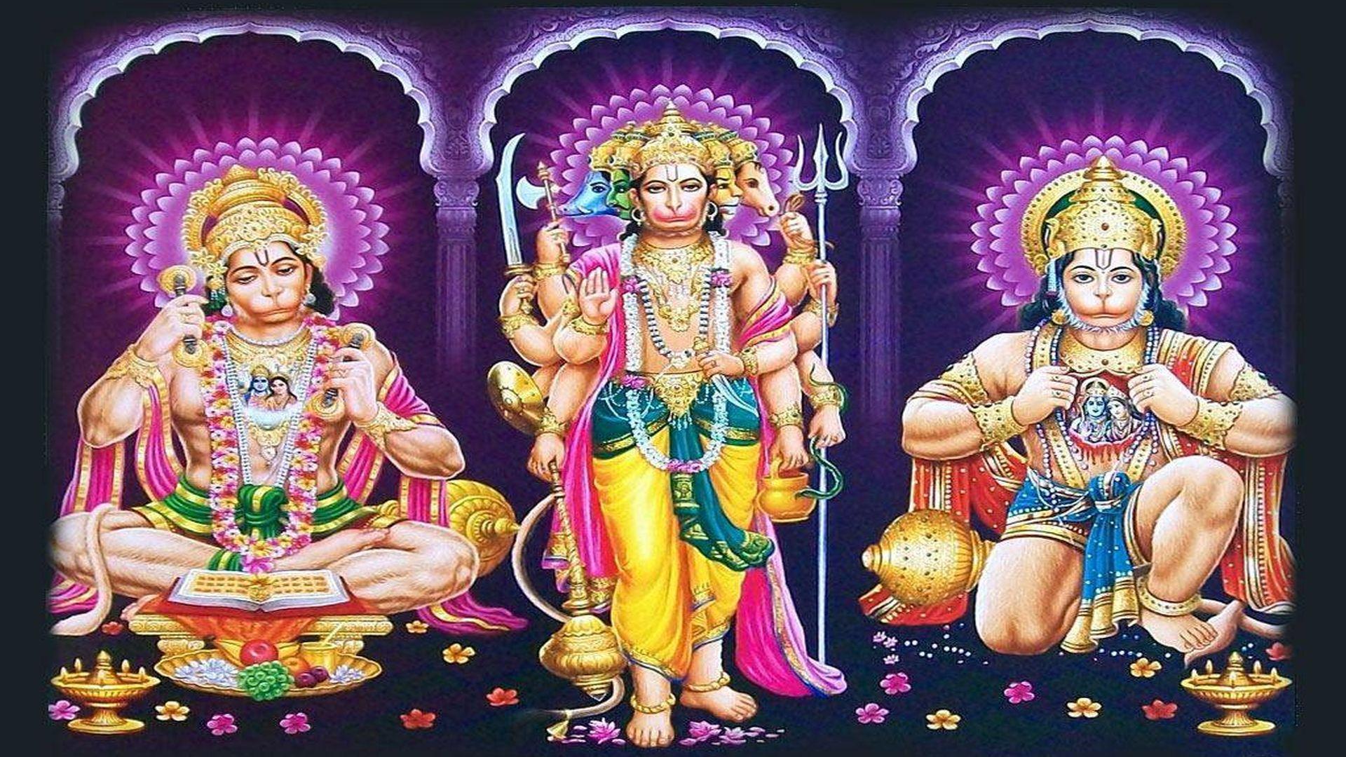 Best of Panchmukhi Hanuman Wallpapers -1920x1080 Panchmukhi Hanuman Photo High Quality. Hindu Gods and Goddesses