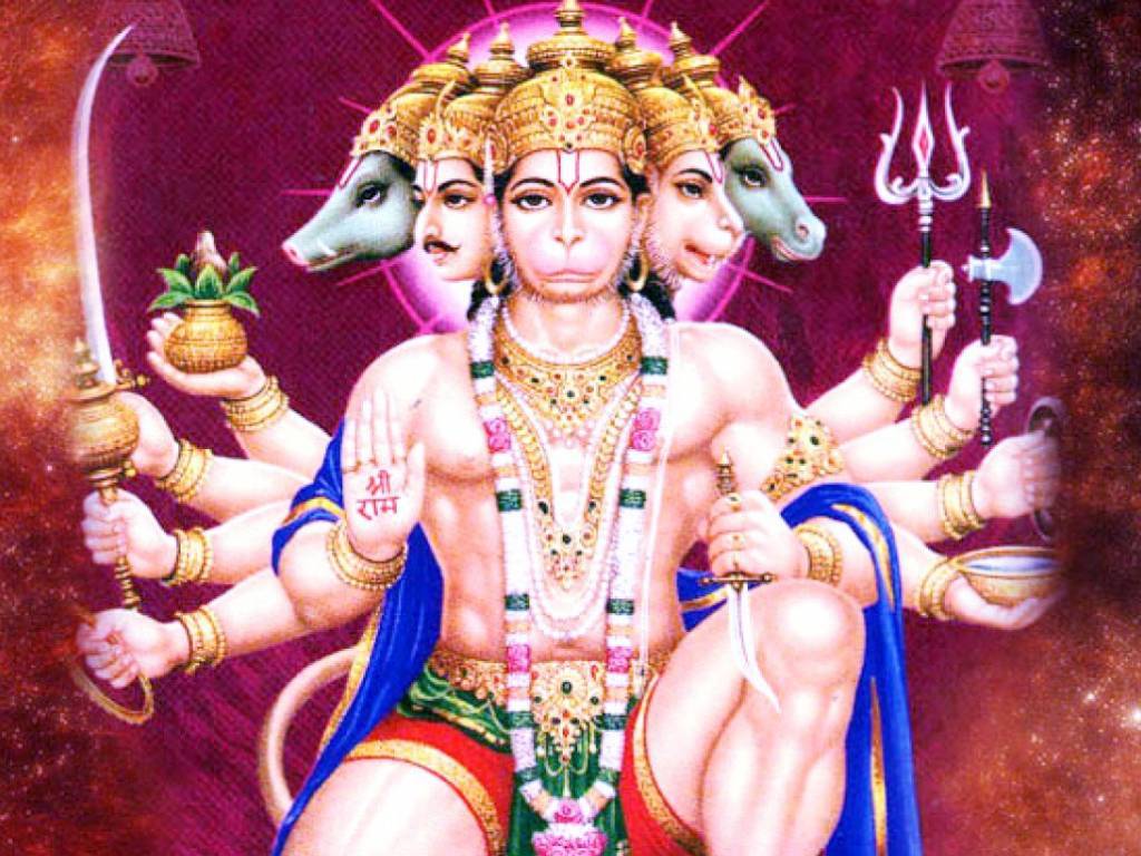 Best of Panchmukhi Hanuman Wallpapers -1024x768 Hanuman Wallpaper