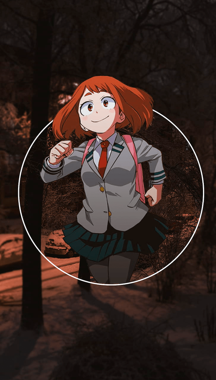 728x1282 Anime, Anime Girls, Picture In Picture, My Hero Acadamia, Uraraka