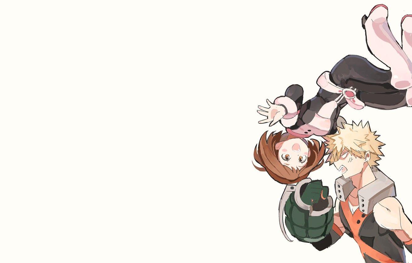 1332x850 Wallpaper levitation, Boku no Hero Academy, My Hero Academia, Uraraka Ochako, Bakugou Katsuki, Kacchako, My Hero Academy, Bakuga Katsuki, Uraraka, Ochako, joman image for desktop, section сёнэн