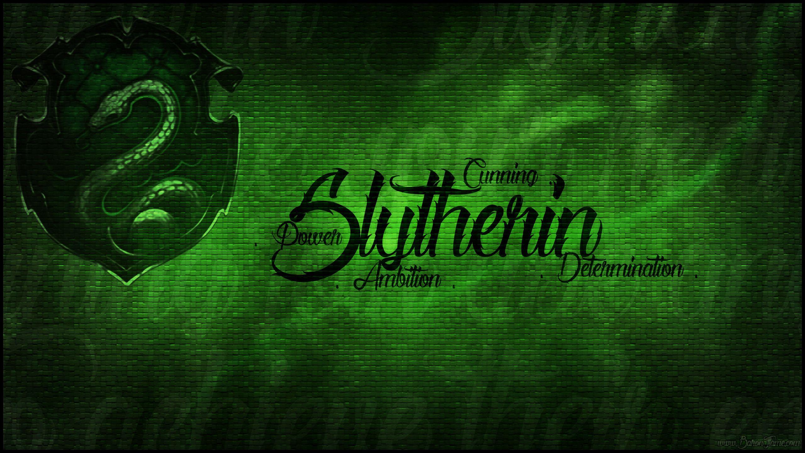 2560x1440 Slytherin Crest Wallpaper