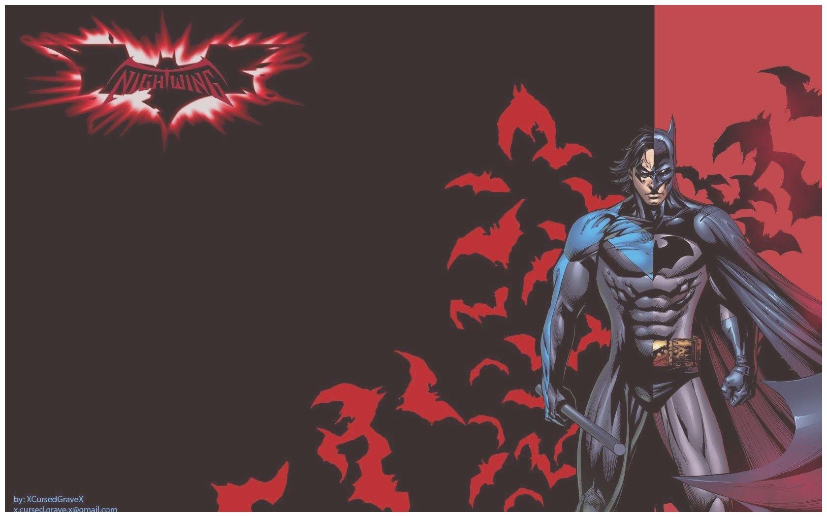 1680x1050 Batman And Nightwing Wallpaper HD