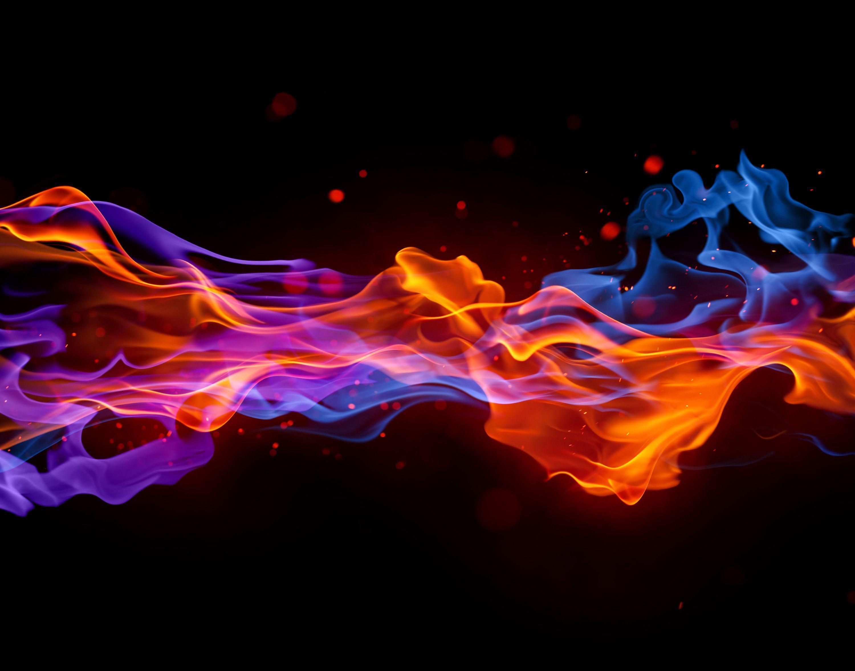 3000x2356 Blue Fire Background