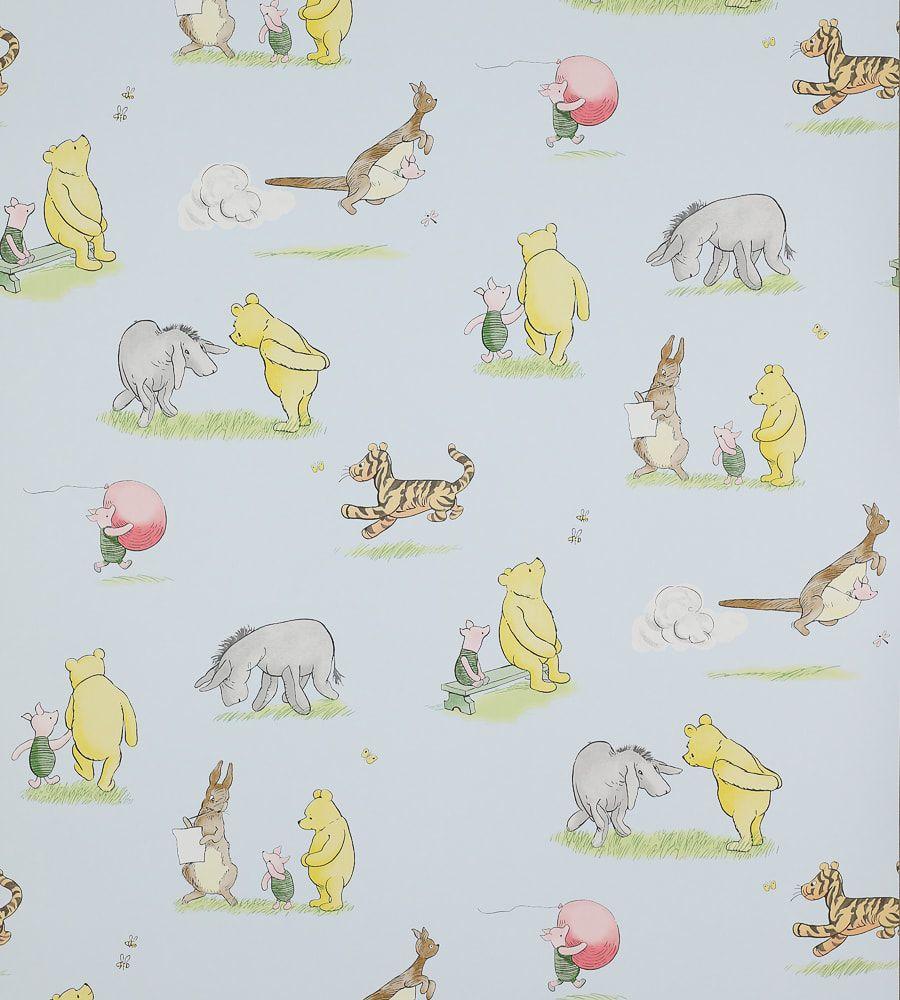900x1000 Jane Churchill the Pooh & Friends Wallpaper