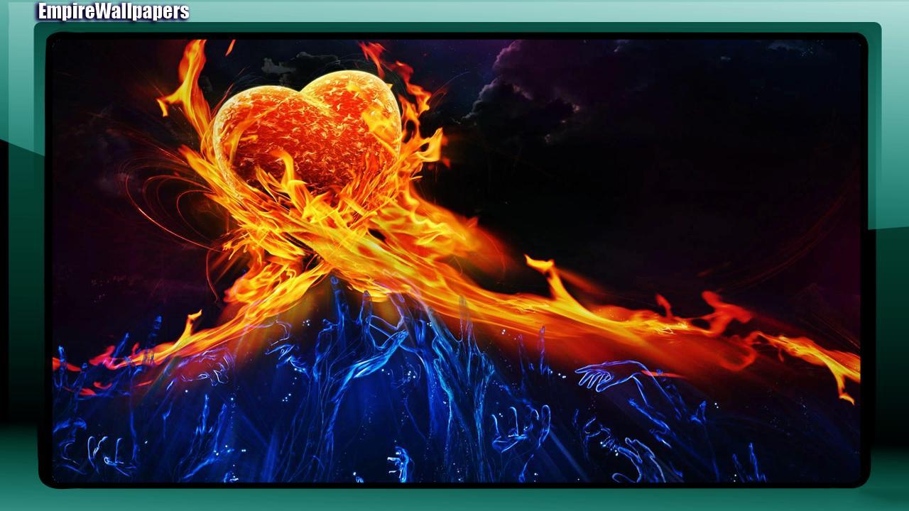 1280x720 Fire And Ice Wallpaper for Android