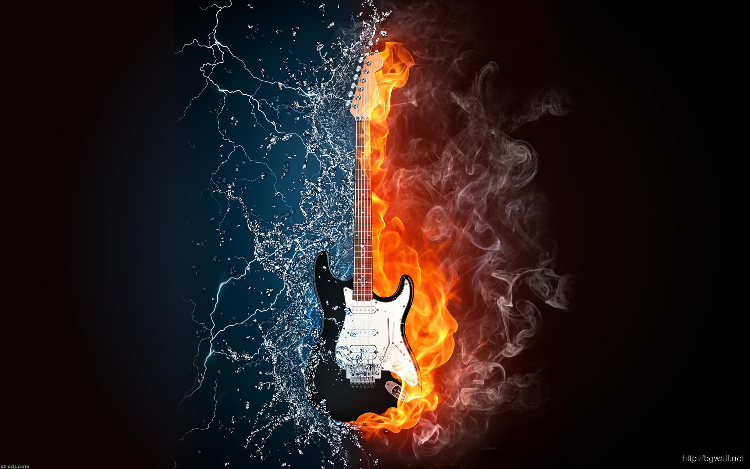 2560x1600 Guitar Ice And Fire Desktop Wallpaper