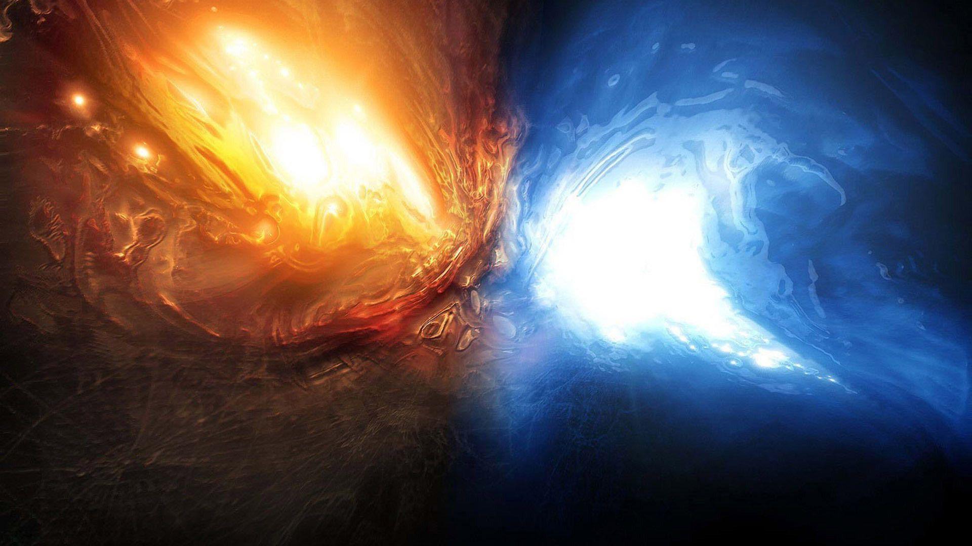 1920x1080 Free download Fire vs Ice Wallpaper [1920x1080] for your Desktop