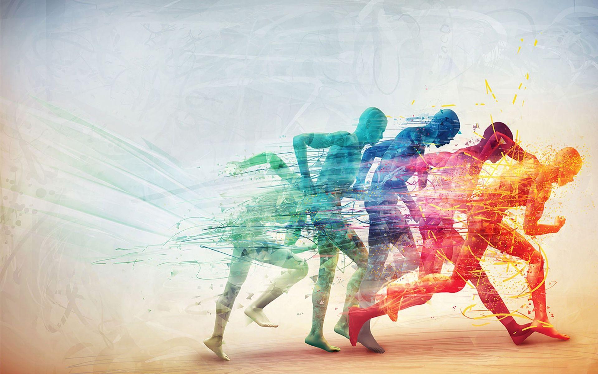 1920x1200 Person Running Speed Vector desktop PC and Mac wallpaper