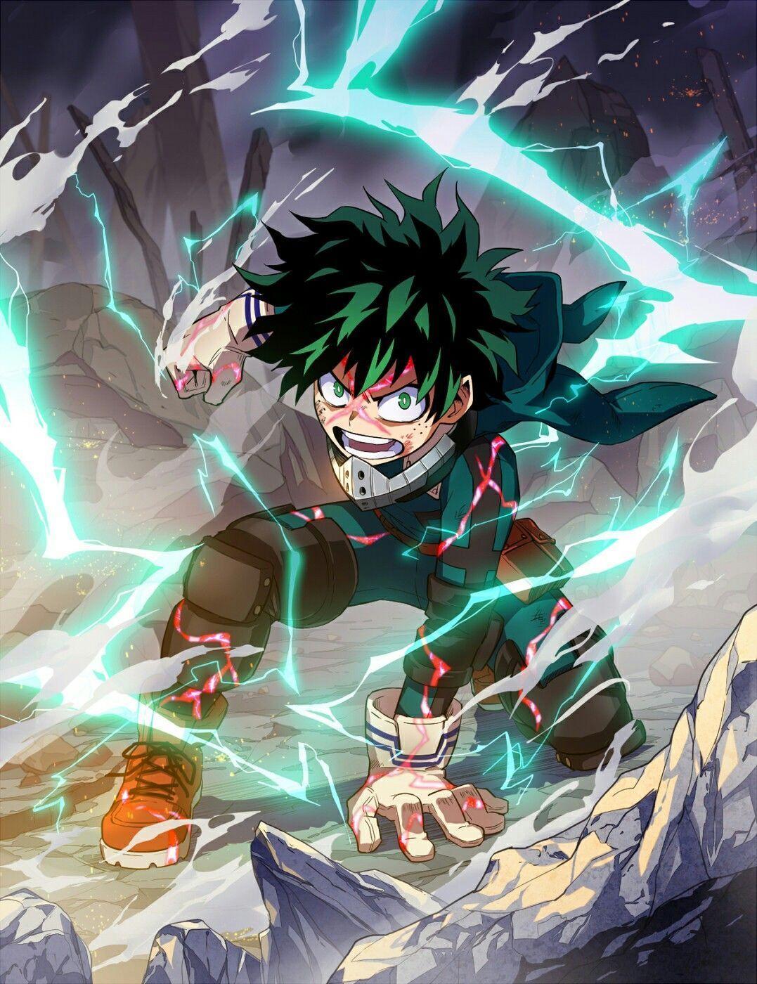 1077x1400 Izuku Midoriya Android Wallpaper