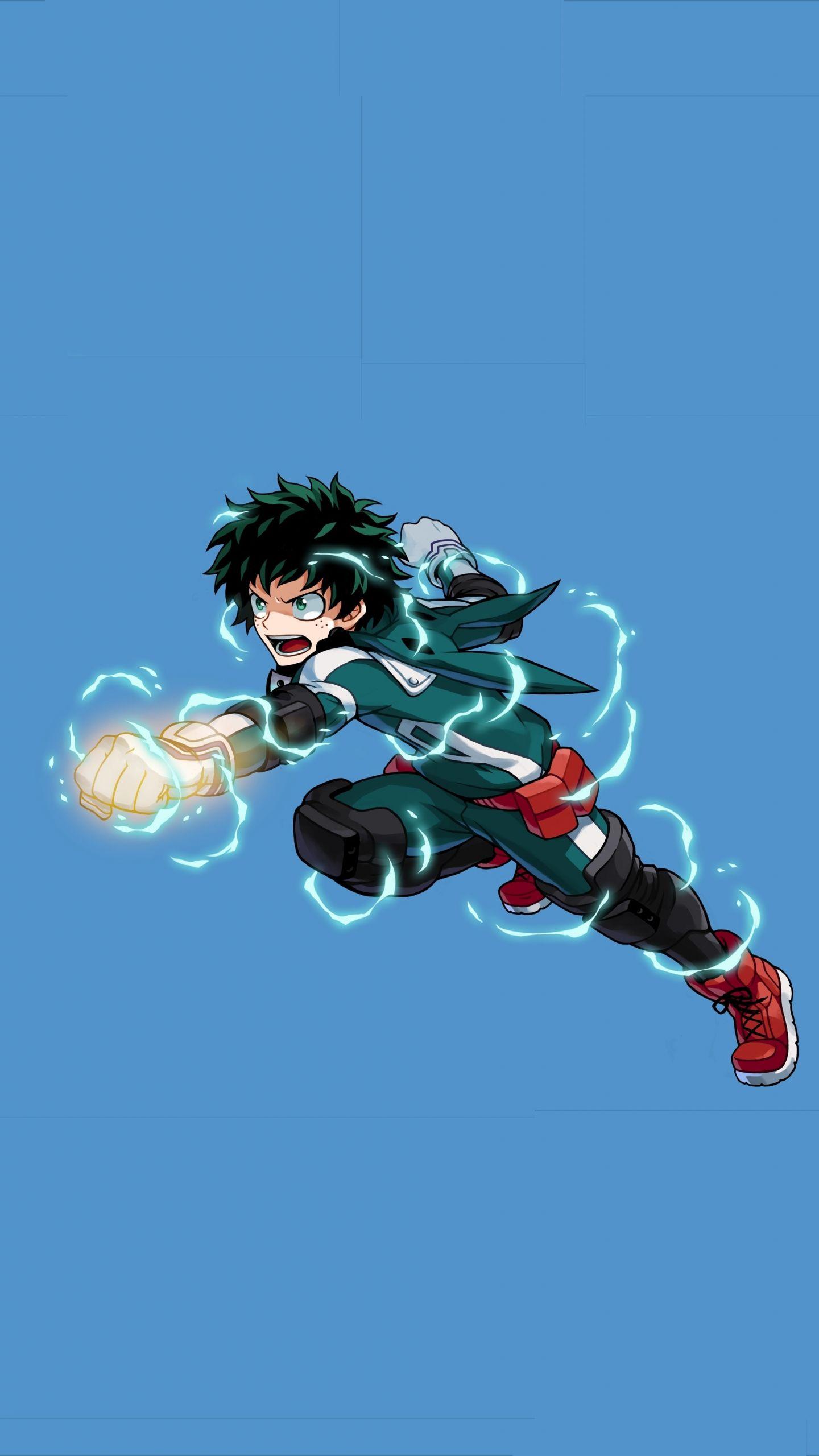 1440x2560 Download 1440x2560 wallpaper angry izuku midoriya, fist, art, qhd