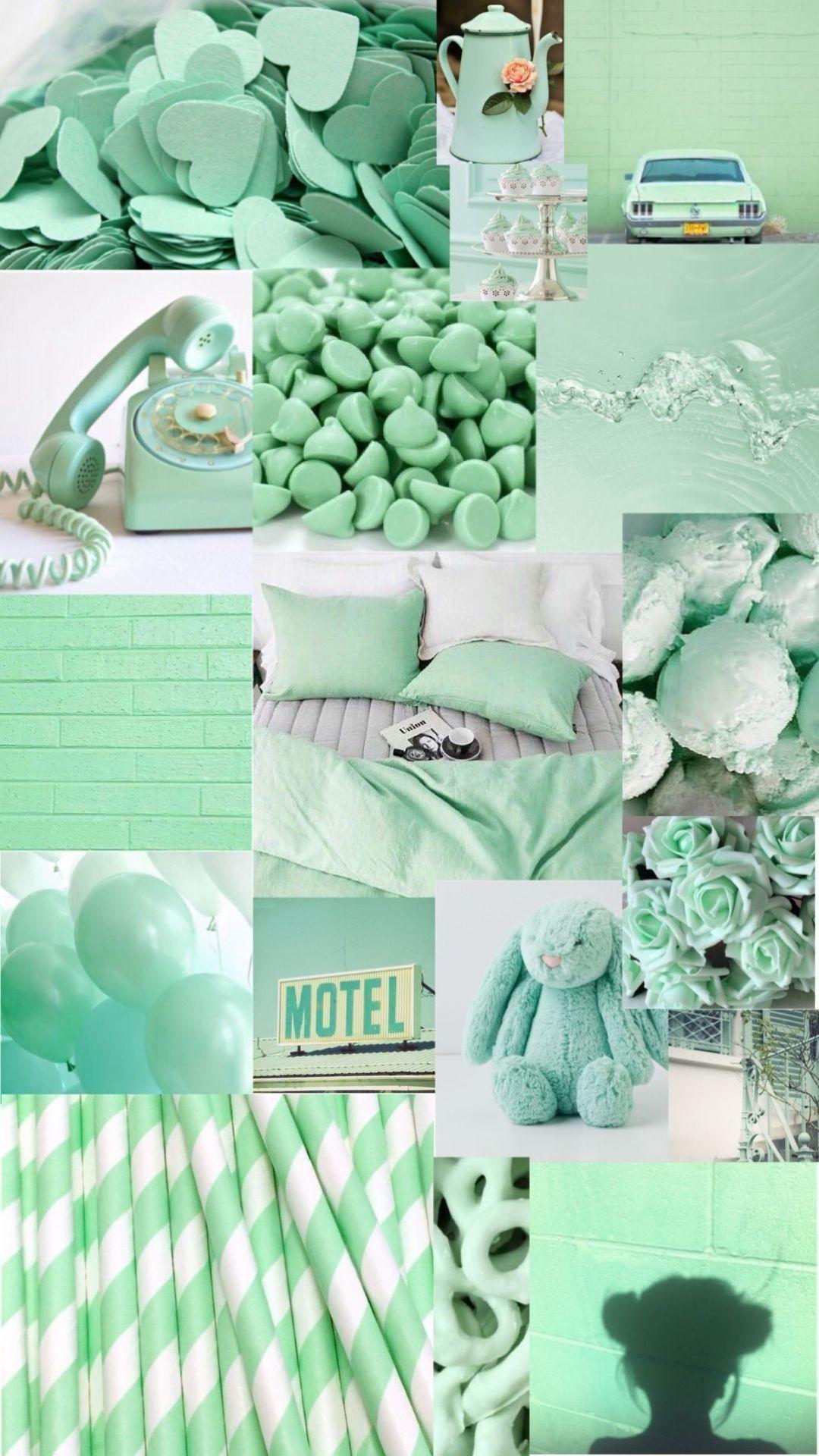 1080x1920 Mint Green Aesthetic HD Wallpaper Desktop Background