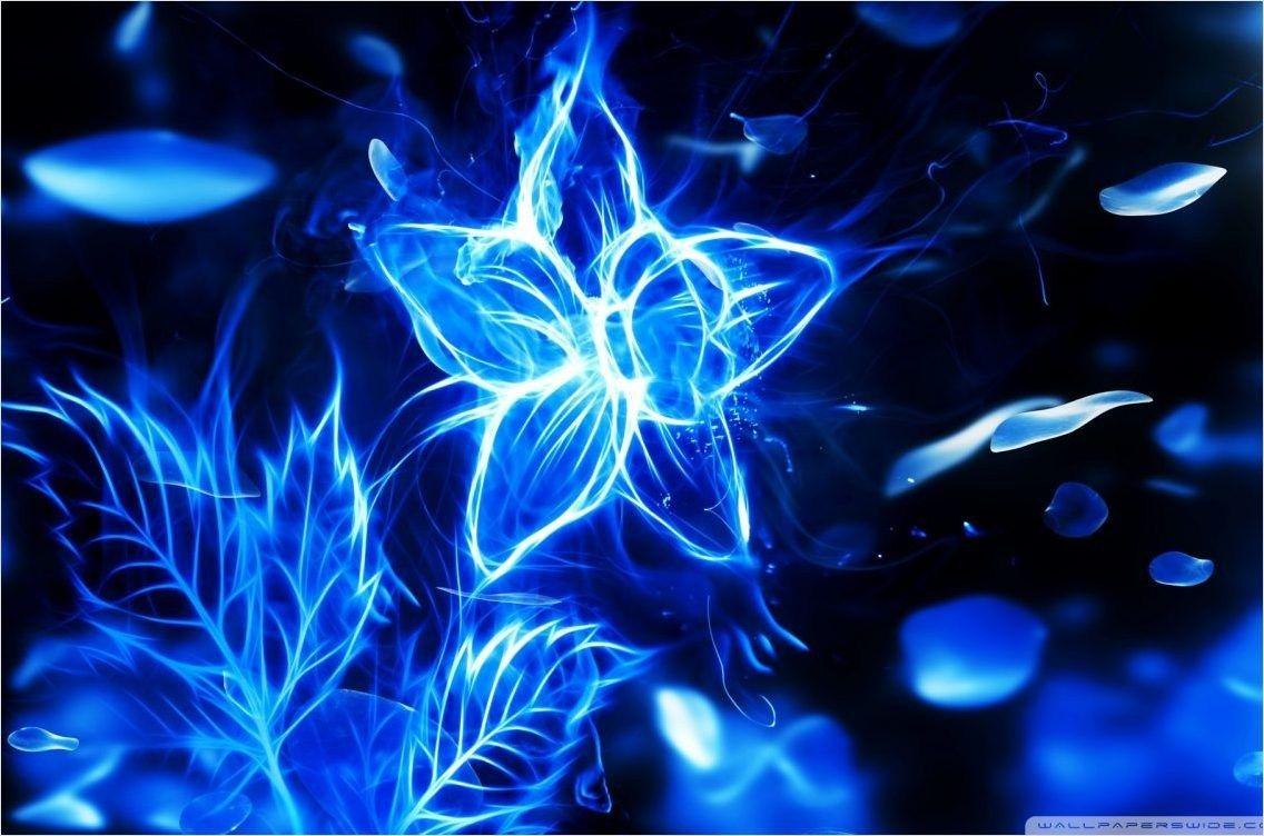 1136x752 Blue Fire Flower