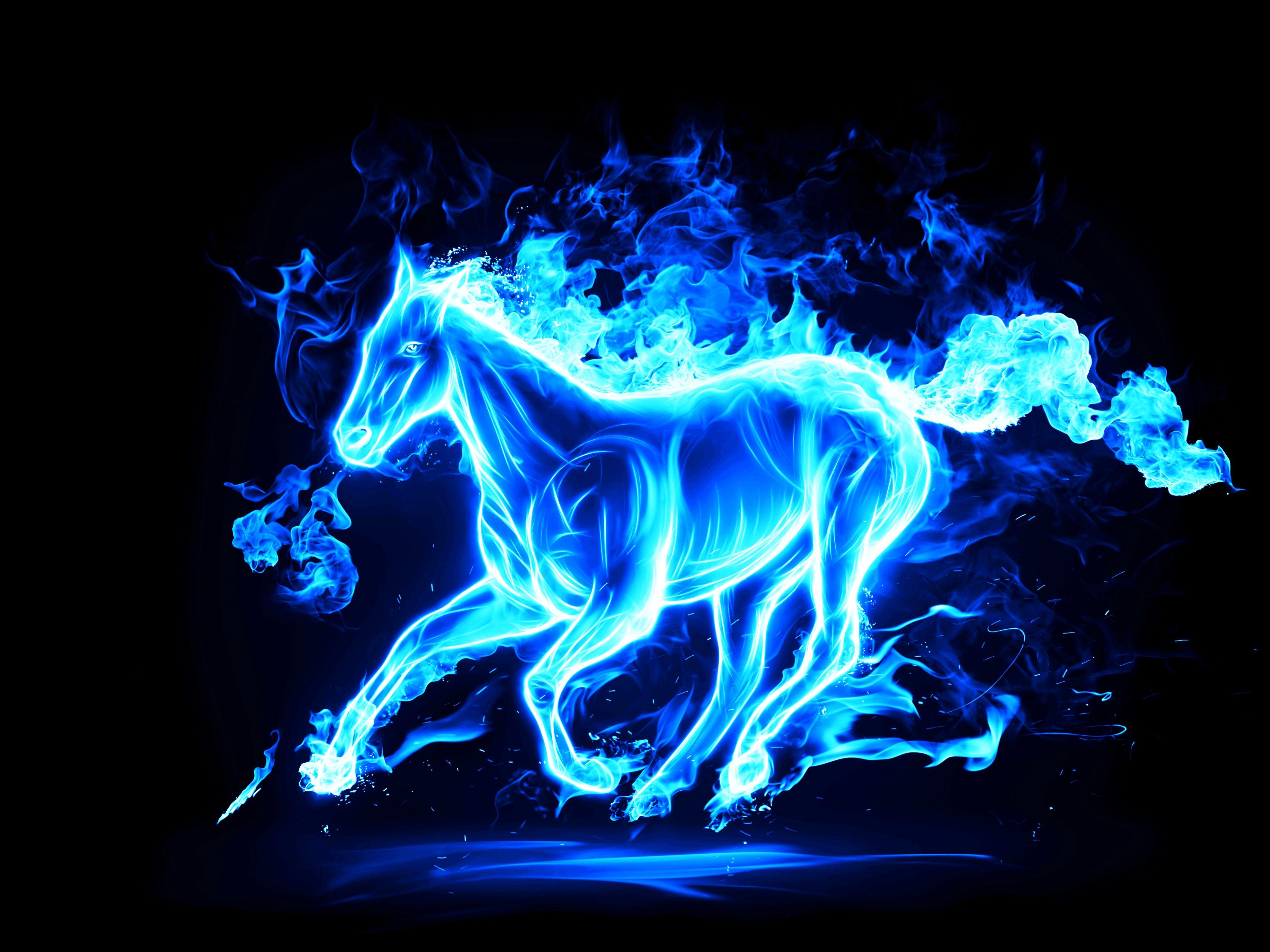 3950x2962 Blue Fire HD