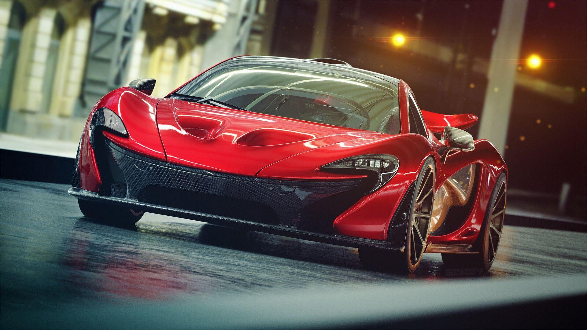 1920x1080 Wallpaper of Car, McLaren, McLaren P Red, Sport Car, Supercar