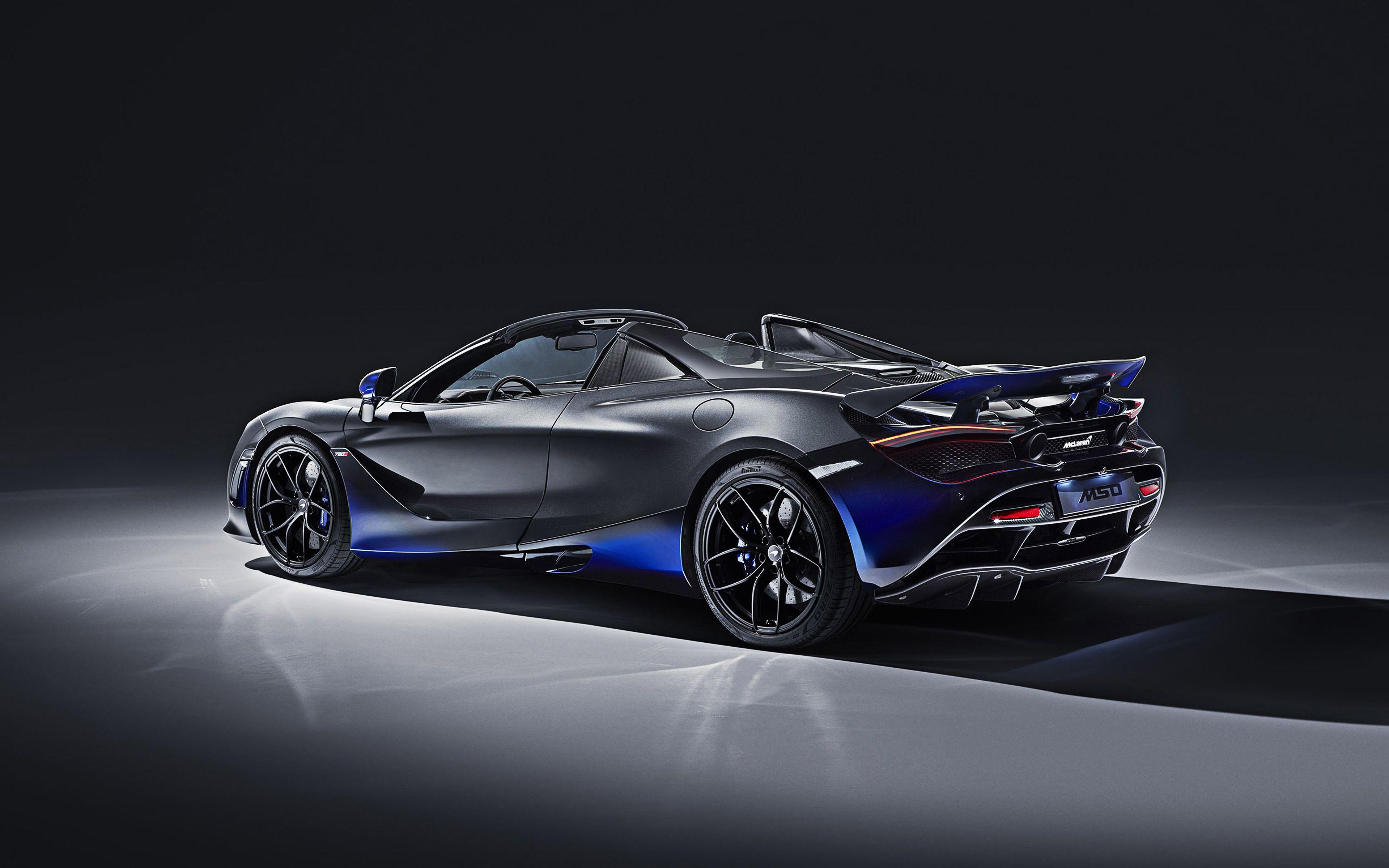 3840x2400 Download wallpaper McLaren 720S Spider, MSO, rear view, new