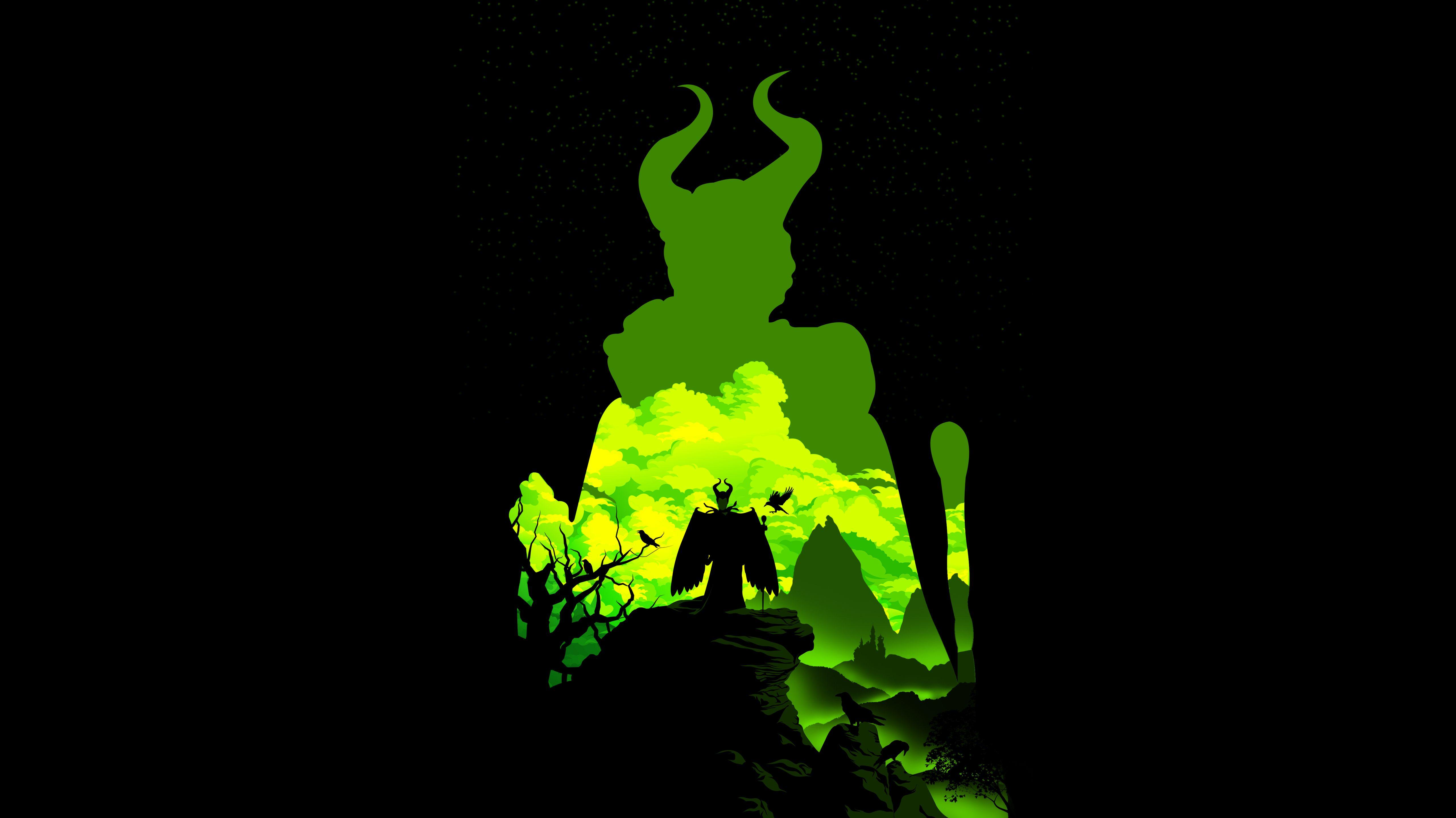 5120x2880 Maleficent Cool Minimal 5K Wallpaper, HD Minimalist 4K