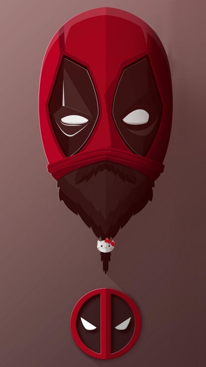 720x1280 stunning wallpaper Deadpool, beard, minimal, art, 720x1280