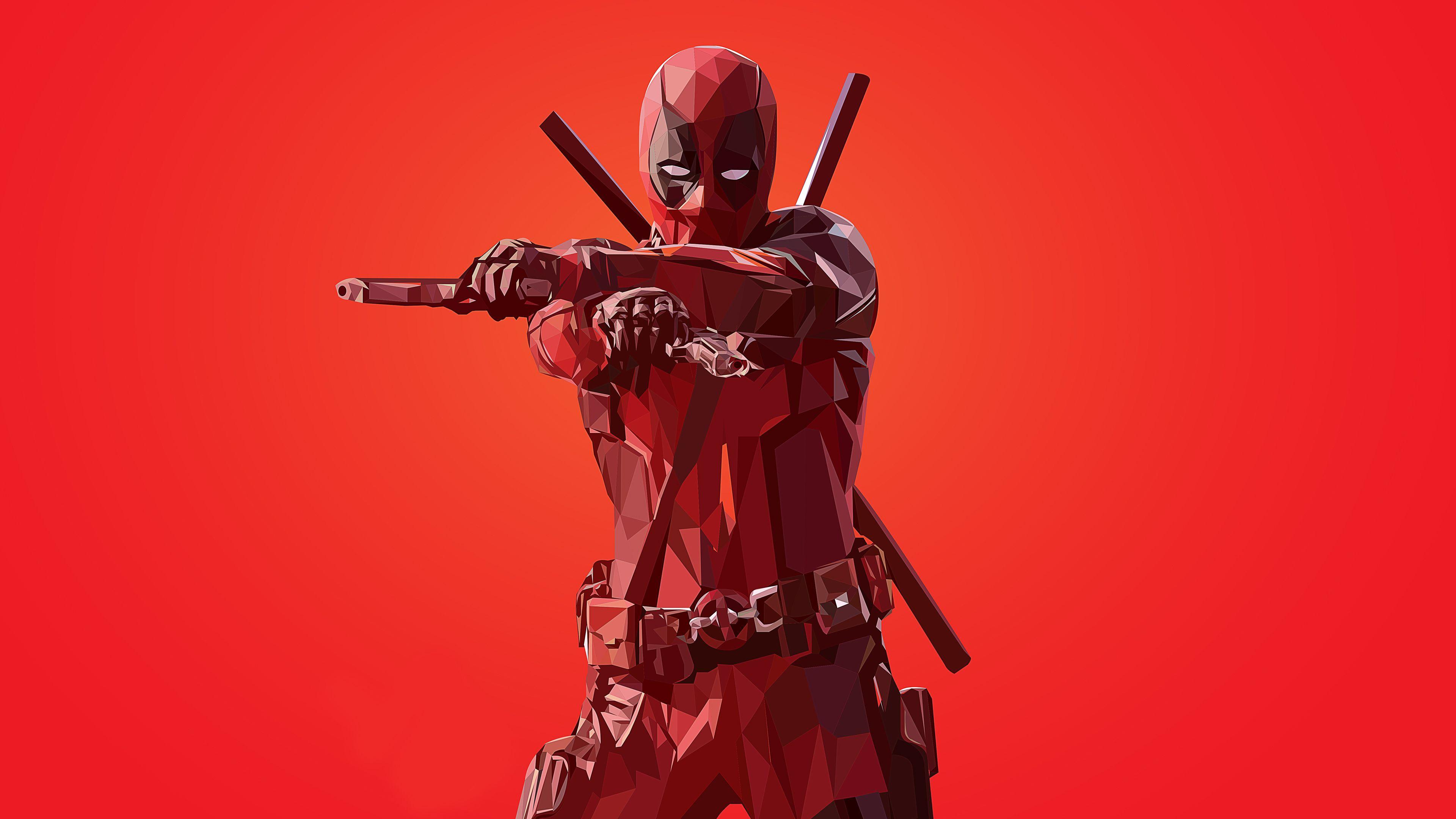 3840x2160 Deadpool Minimal Artwork 4K Wallpaper