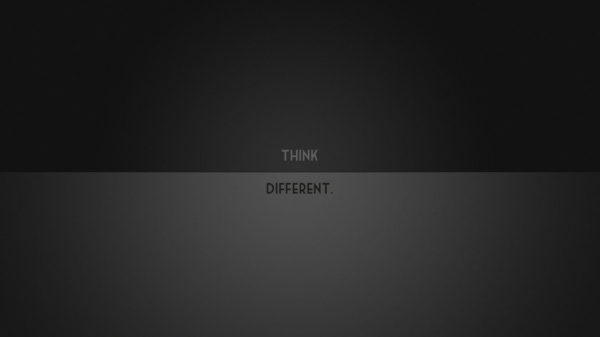 1920x1080 Minimalistic Think Different desktop PC and Mac wallpaper
