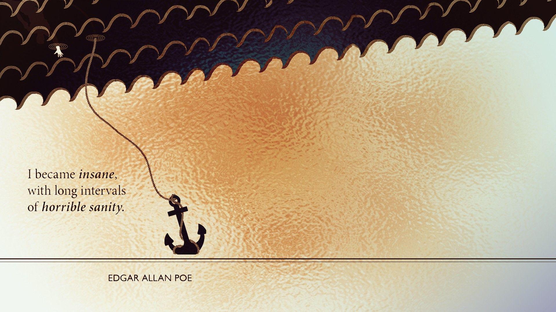 1920x1080 Free download Edgar Allan Poe artwork Book quotes quote wallpaper