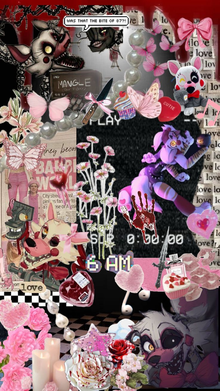 736x1308 Check out Mar3naaa's Shuffles. Foxy and mangle, Fnaf crafts, Funtime foxy