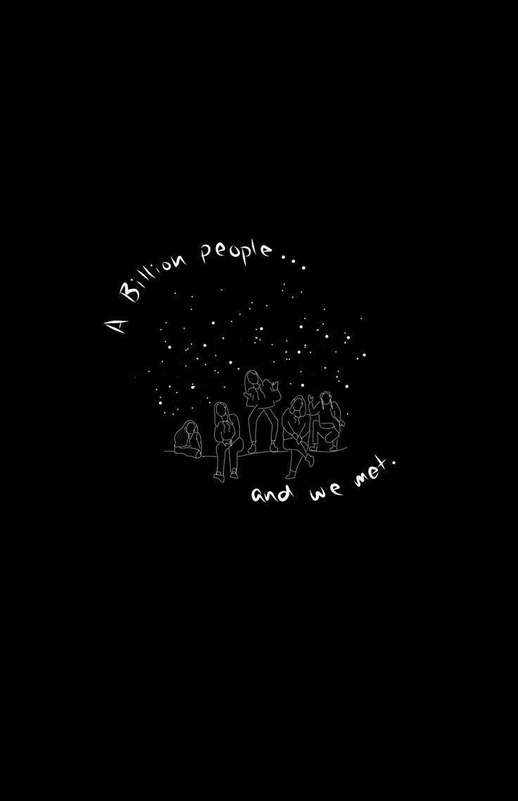 736x1137 Black Thoughts Wallpaper
