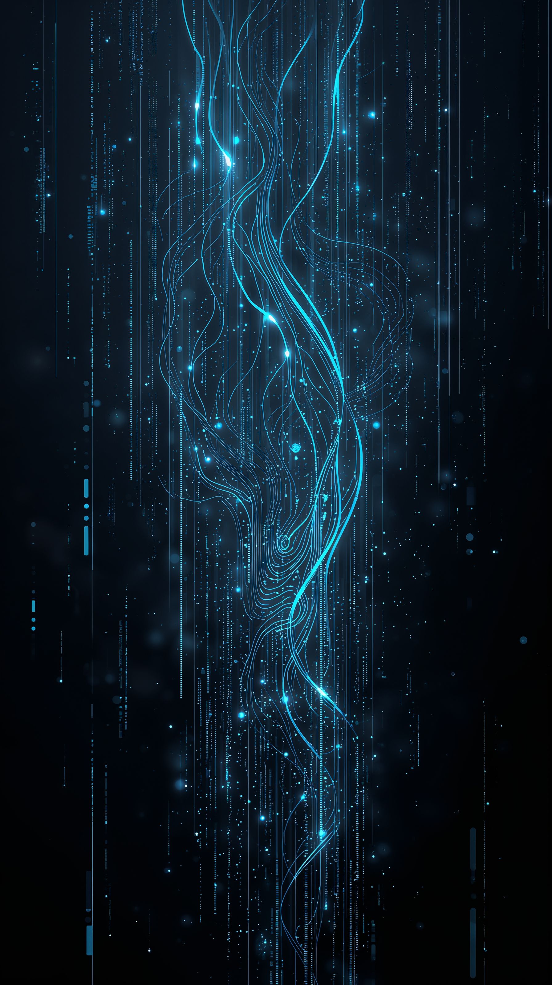 1792x3200 Black Futuristic Wallpaper