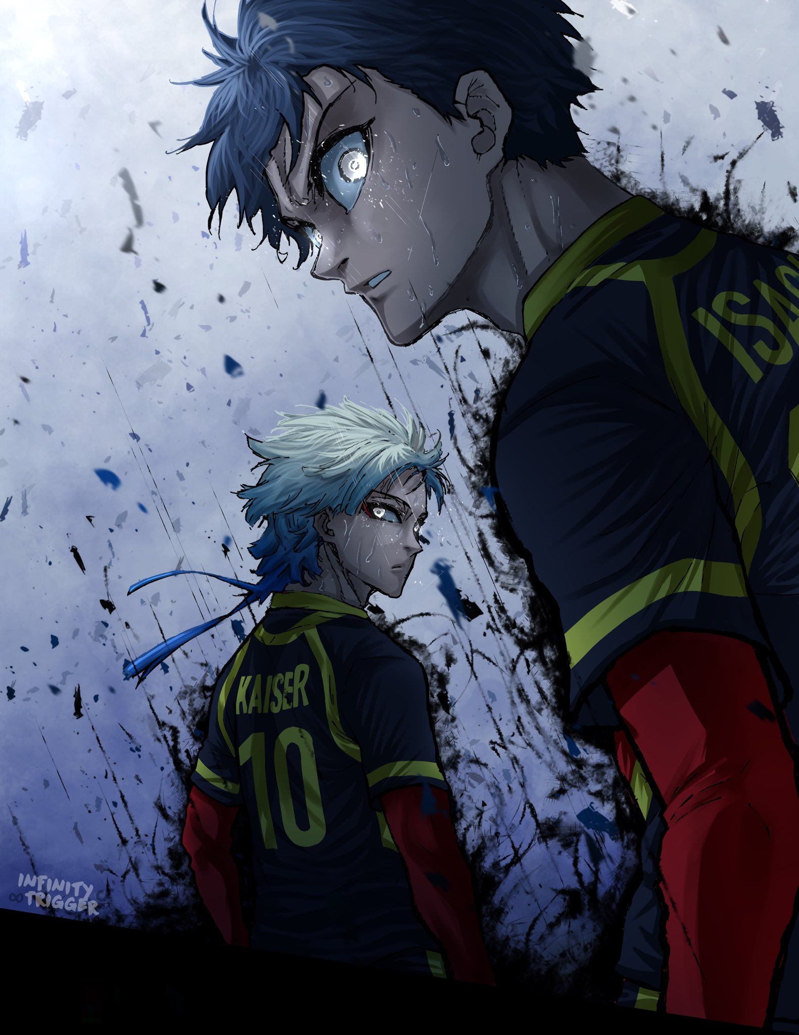 1582x2048 Isagi And Kaiser Wallpaper