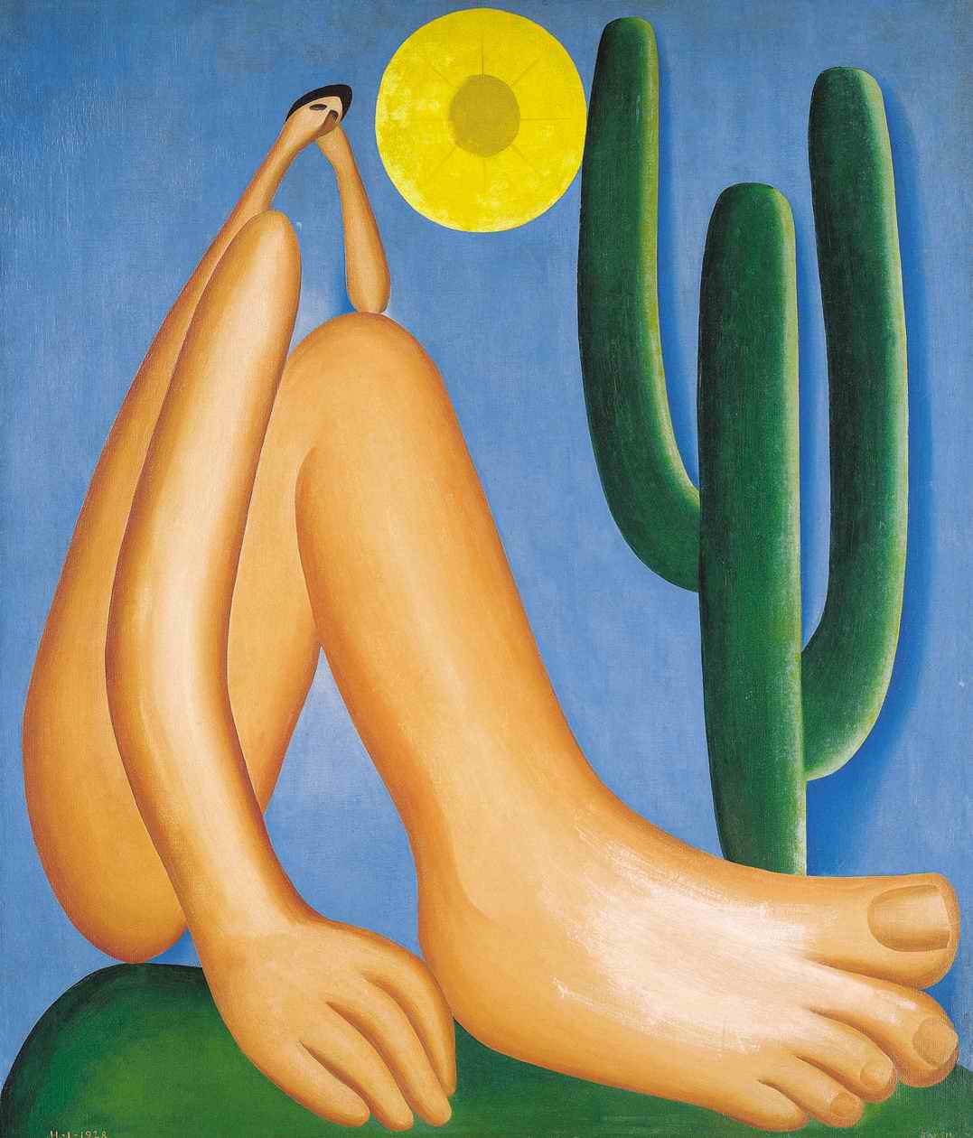 1077x1260 art every day: Tarsila do Amaral, Abaporú, 1928
