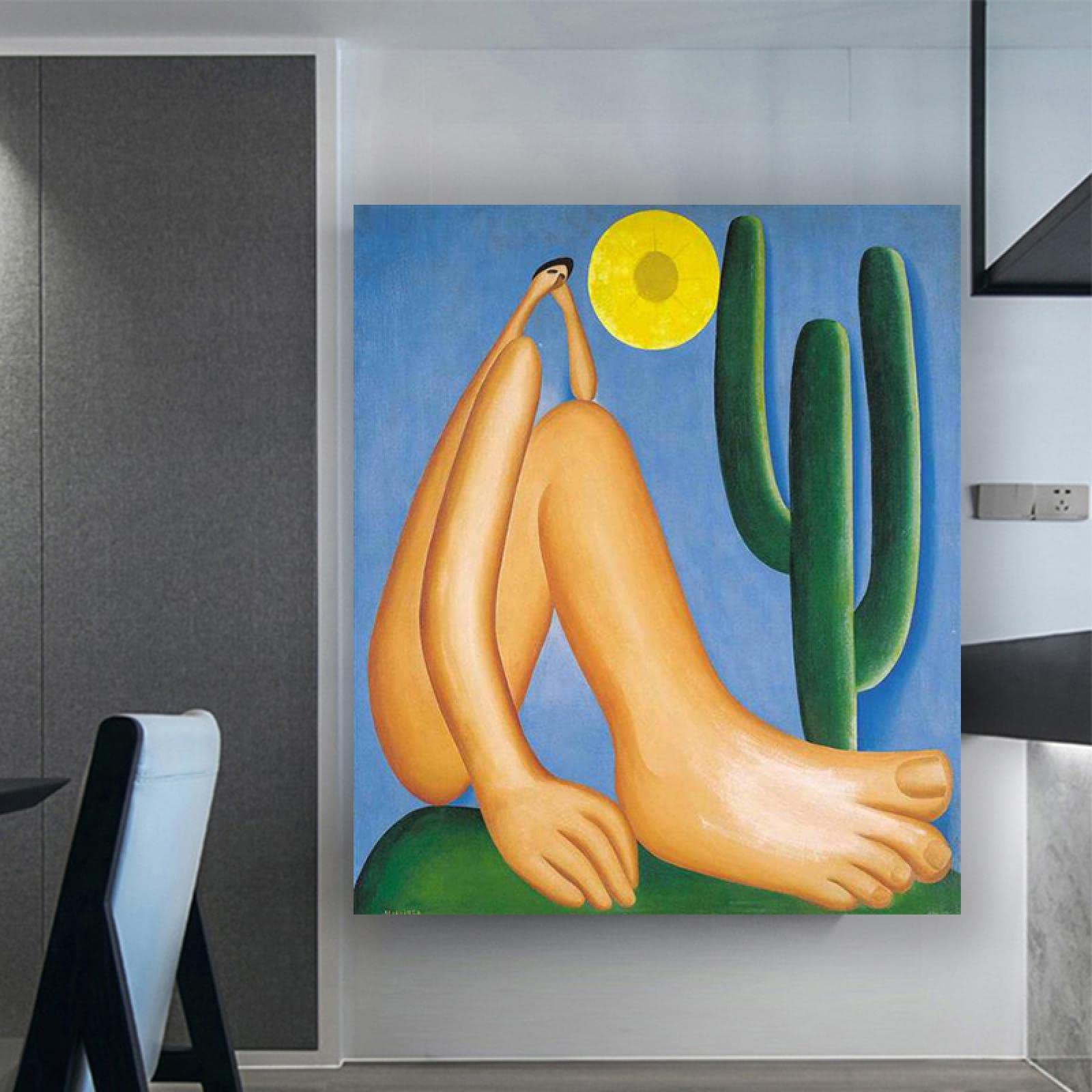 1600x1600 Canvas Art Print Abaporu - Art Famous Painting Prints By Tallenge Store. Buy Posters, Frames, Canvas & Digital Art Prints. Small, Compact, Medium And Large Variants Tarsila Do Amaral