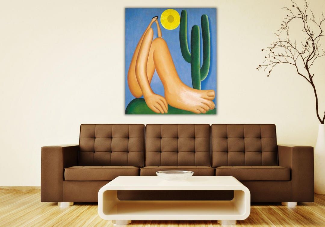 1080x756 Abaporu by Tarsila Do Amaral Canvas Art, Tarsila Do Amaral Print Wall Art, abaporu Wall Decor Art, brazil Abaporu Wall Decor Art, ready to Hang