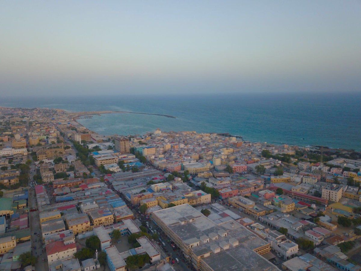 1200x900 Day time aerial view of Mogadishu. January 2018