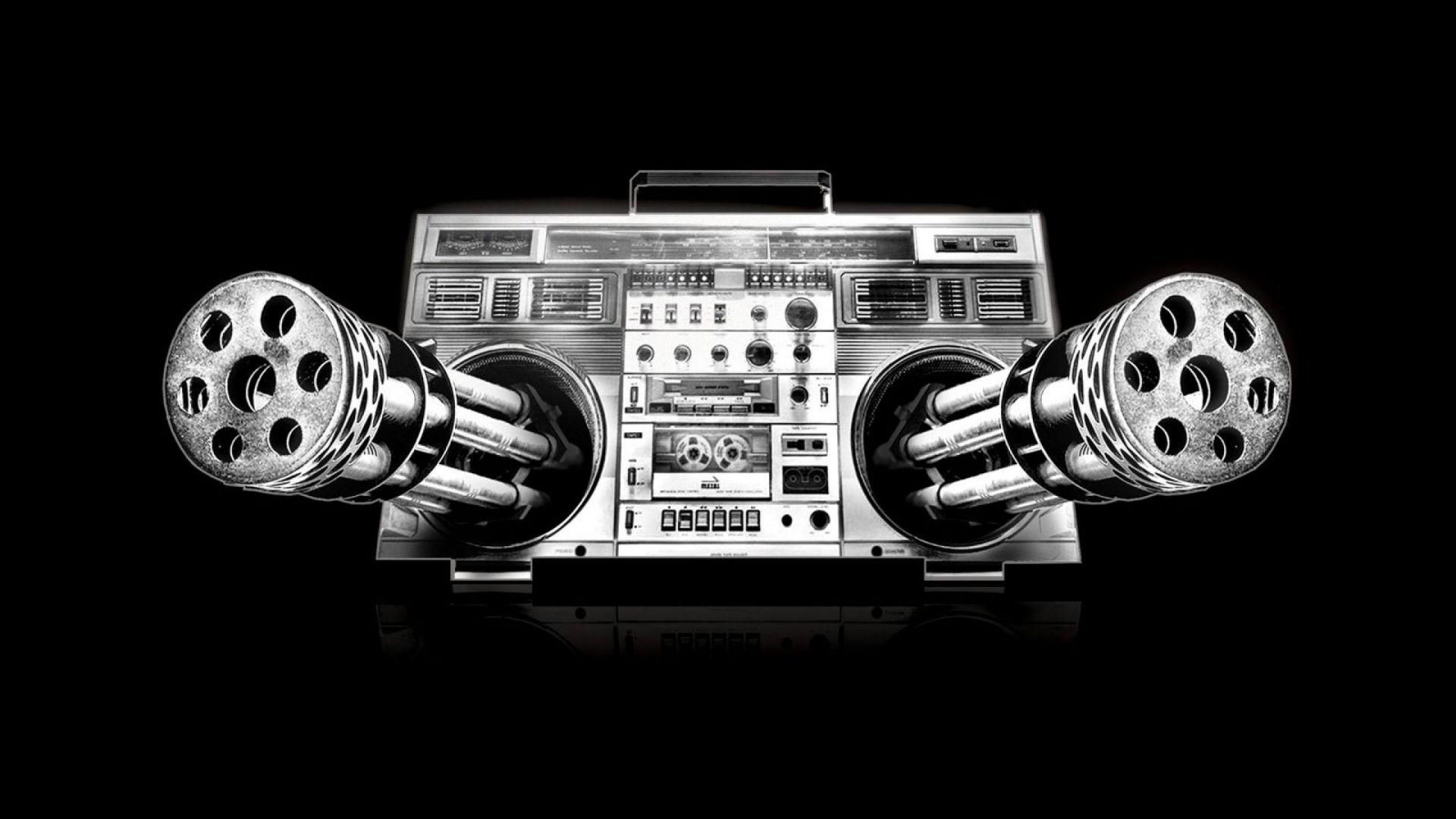 1920x1080 Tape Recorder With Black Background HD Rapper Wallpaper