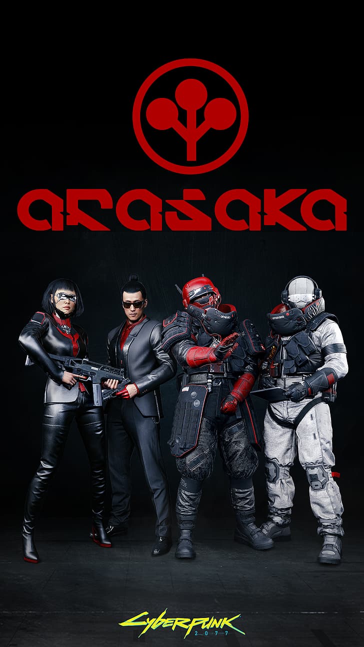 728x1294 HD wallpaper: cyberpunk, Cyberpunk video games, Arasaka
