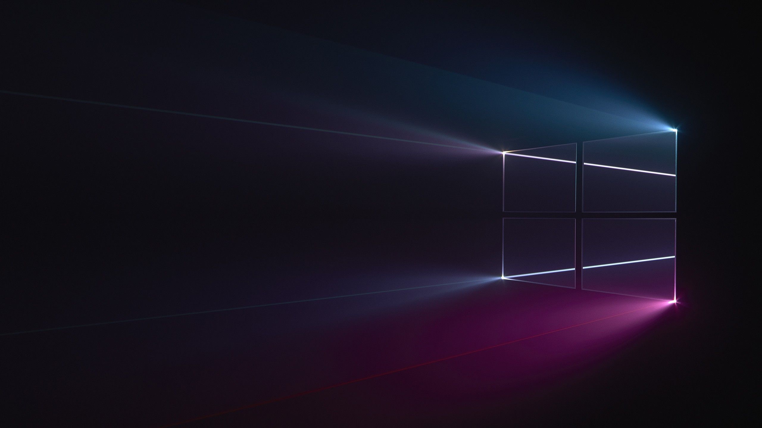 2560x1440 Windows 10 Microsoft Reflection Rays HD Windows 10 Wallpaper