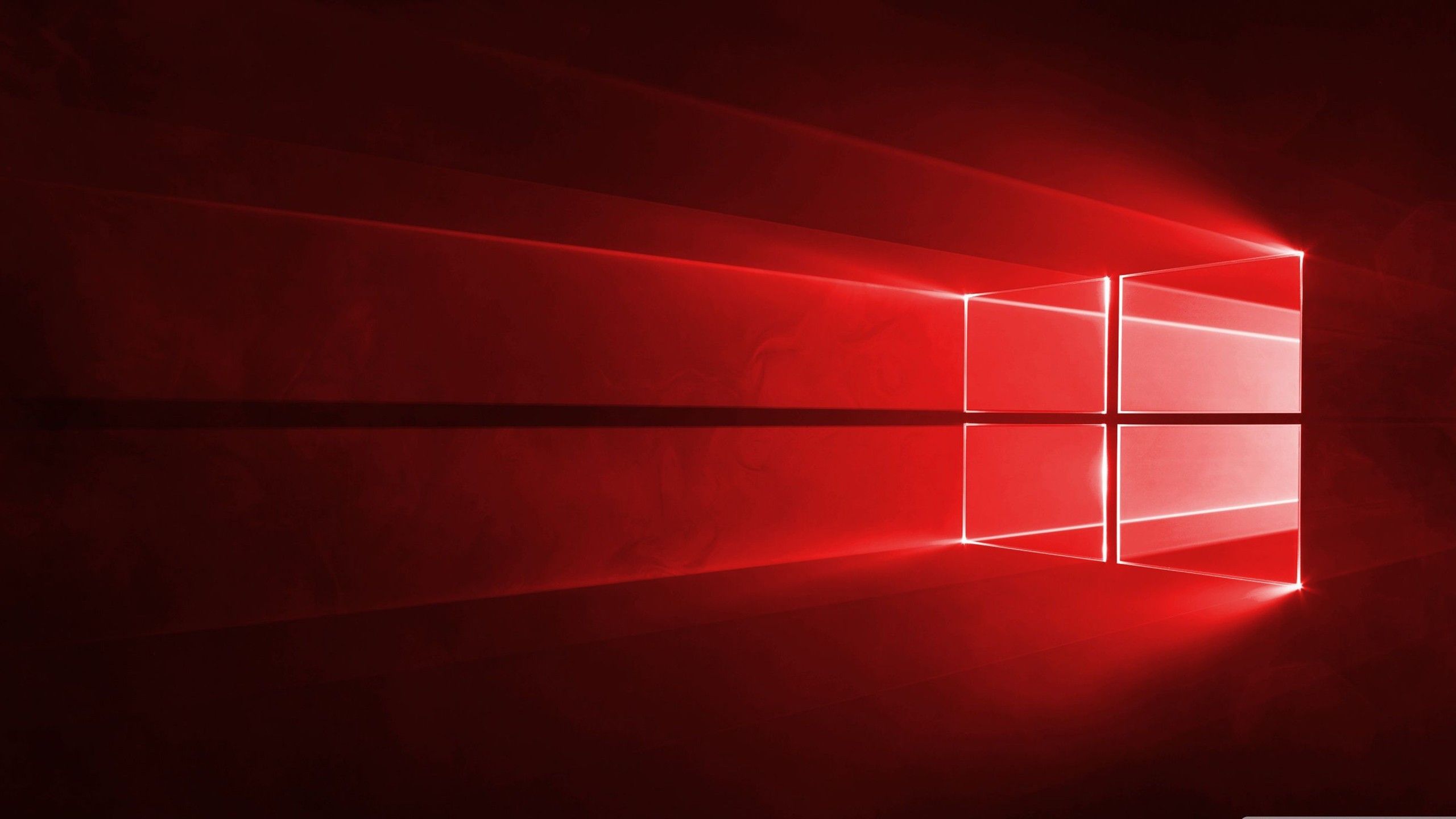 2560x1440 Windows 10 Logo Red Background HD Windows 10 Wallpaper