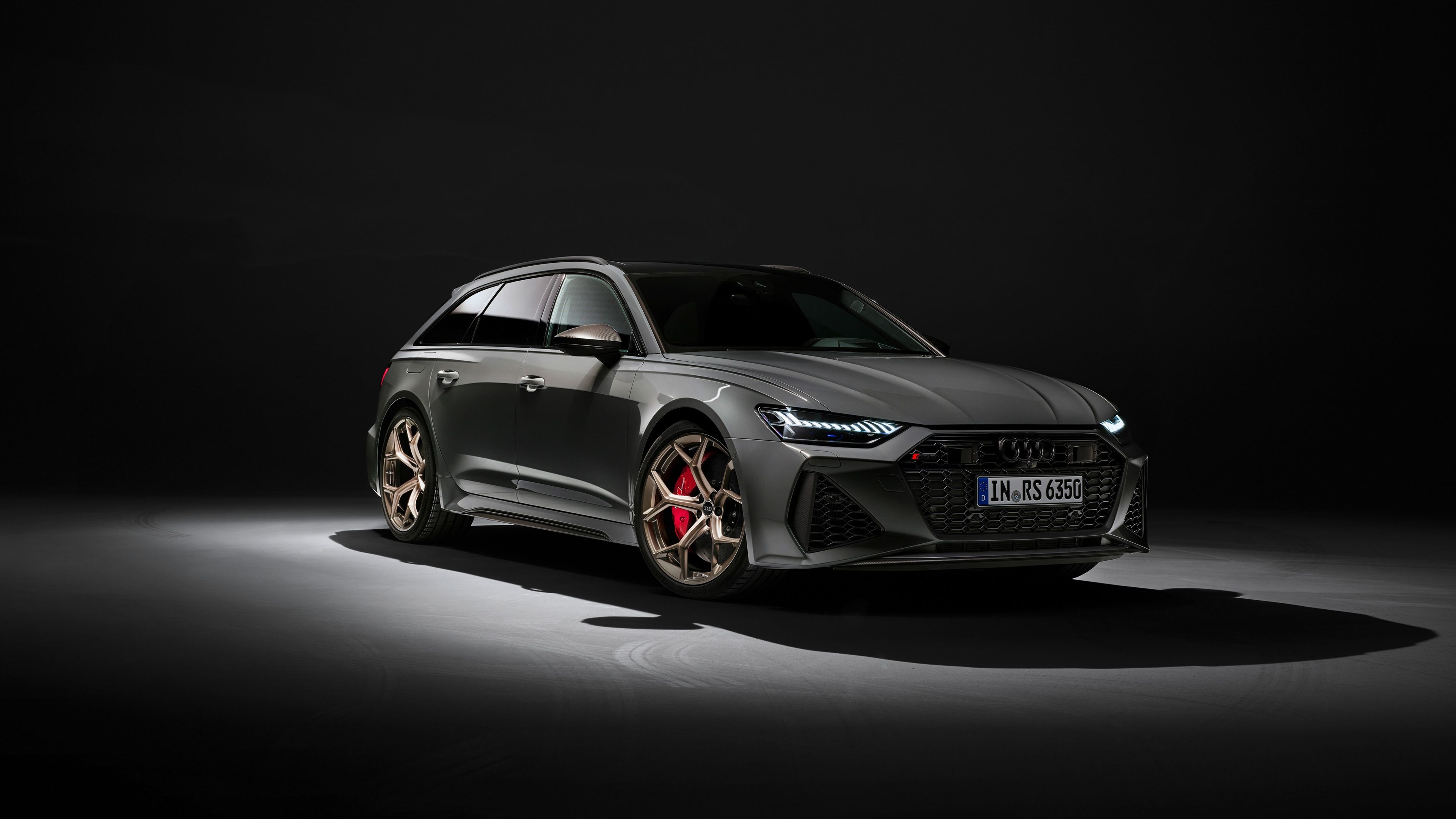 3840x2160 Audi RS6 Black Wallpaper
