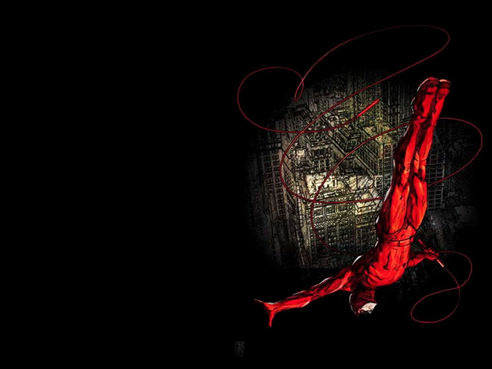 1600x1200 Daredevil Comic Hero HD Wallpaper: Bold Action in Shadowsx1200