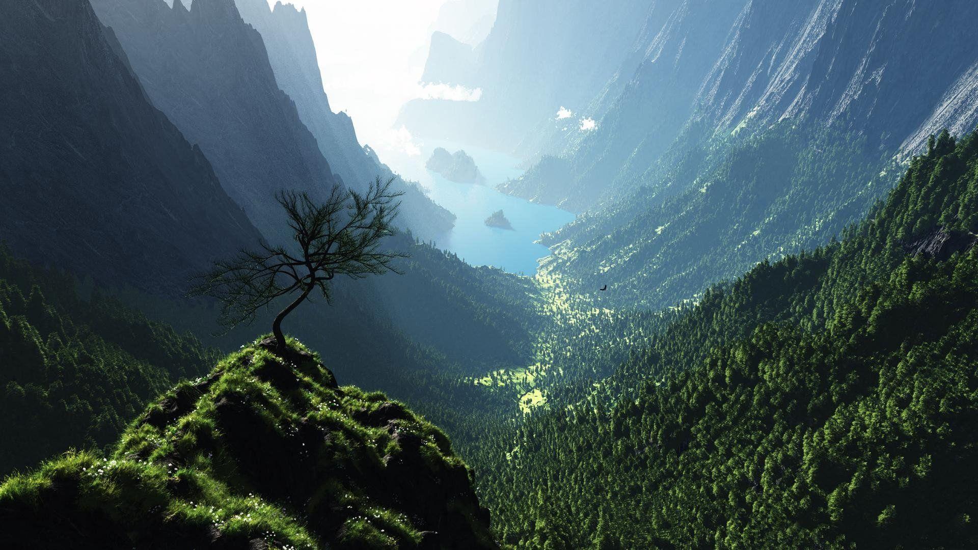 1920x1080 Nature Mountain Wallpaper Background Picture