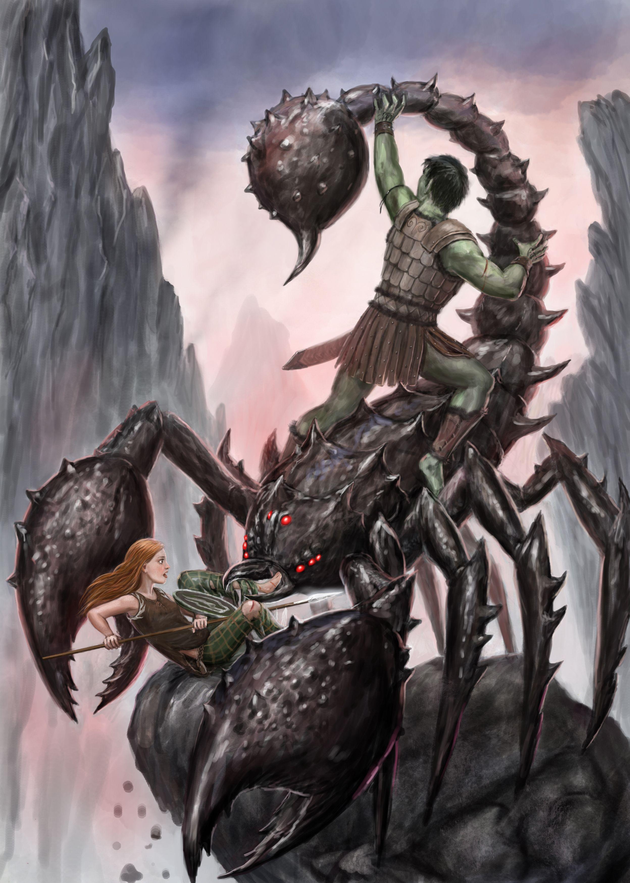 2495x3495 Desktop Wallpaper Scorpions Warriors Fantasy fighting 2495x3495