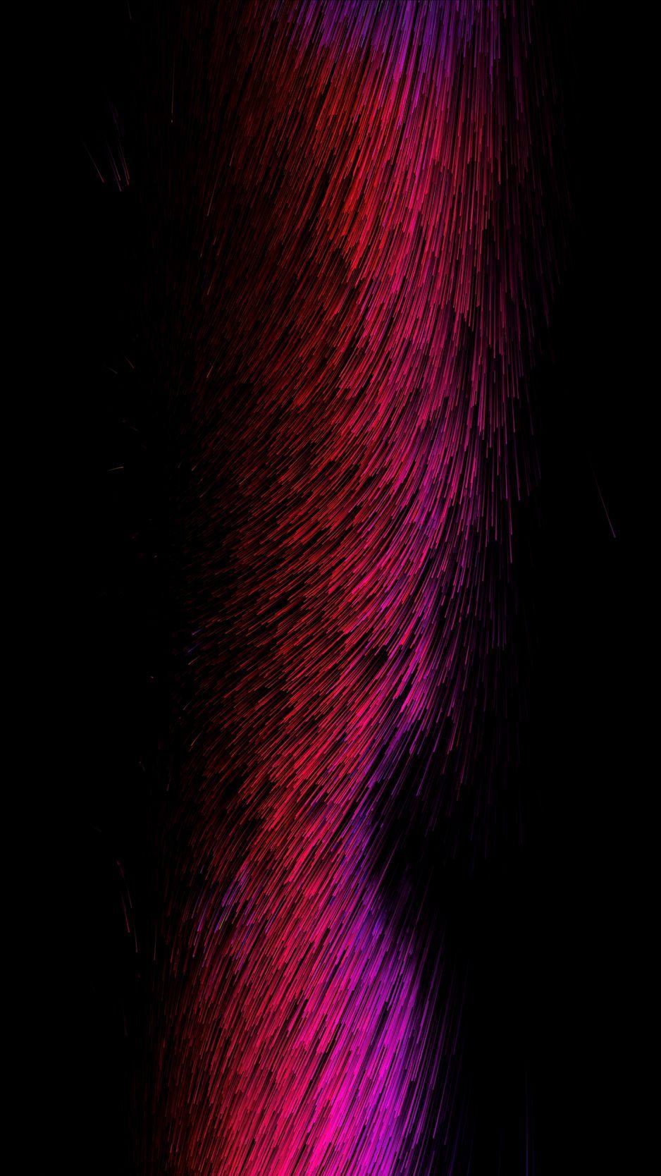 938x1668 Download wallpaper 938x1668 lines, threads, glow, red, pink, dark