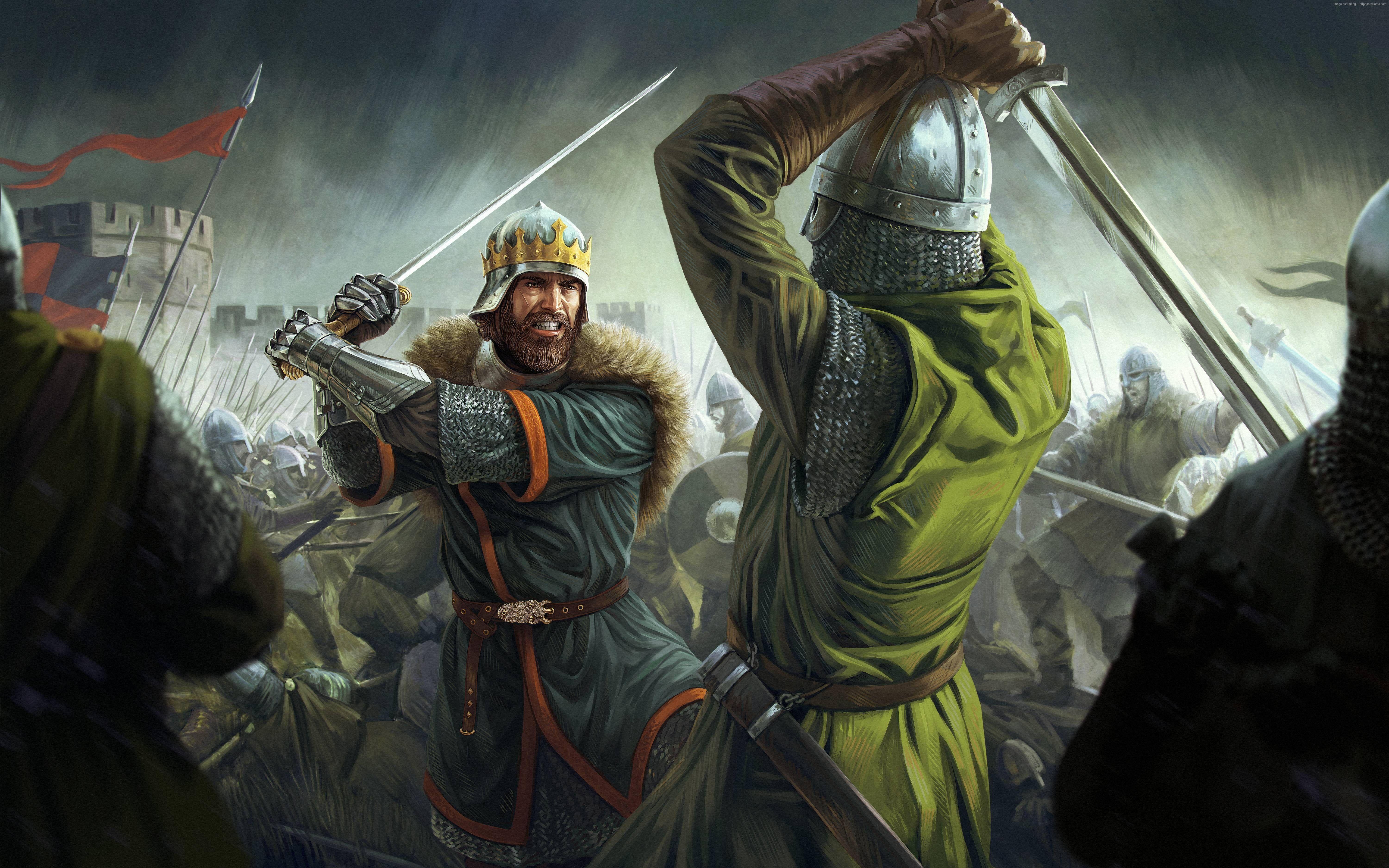 6000x3750 Two warriors fighting HD wallpaper