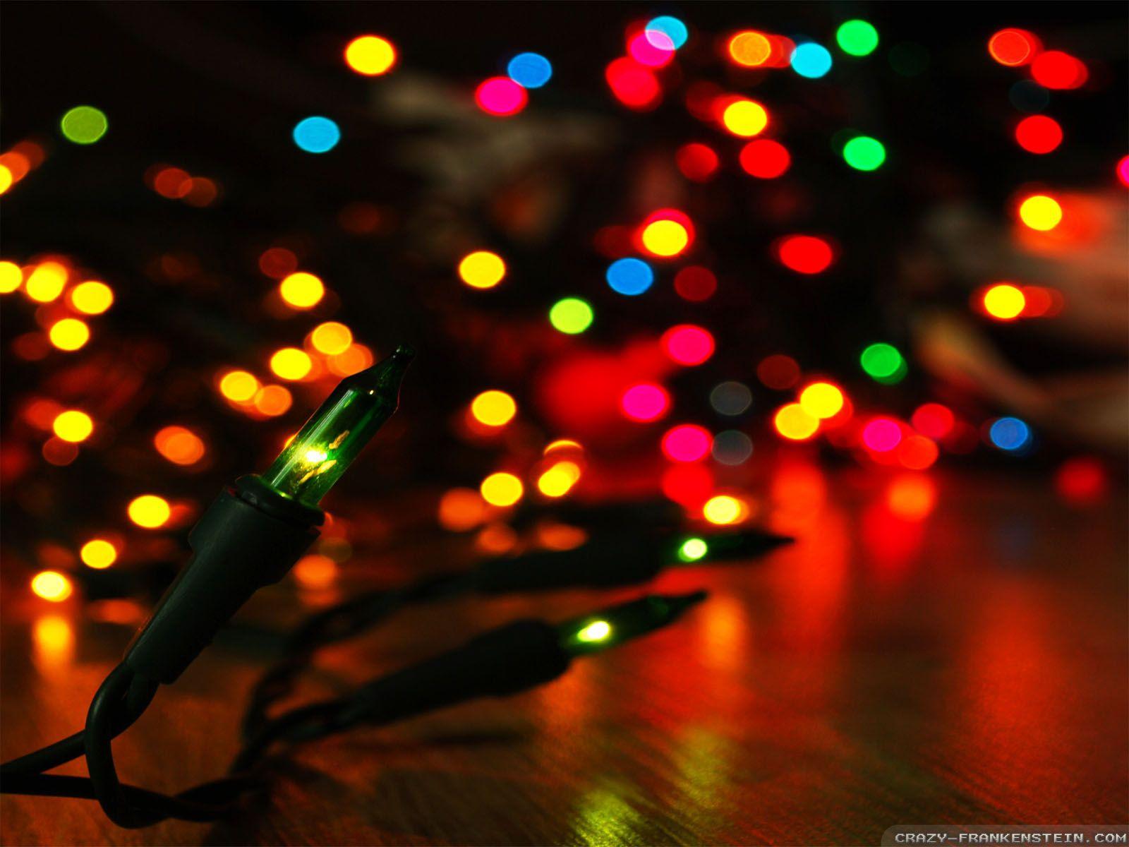1600x1200 Holiday Lights Desktop Background