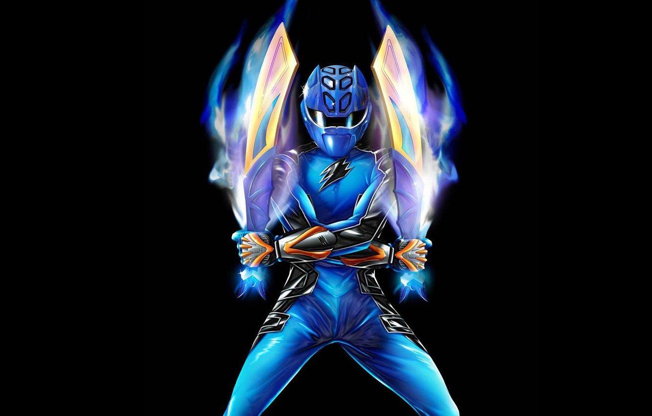 1332x850 Wallpaper costume, black background, swords, swords, Power Rangers, Blue Ranger image for desktop, section фильмы