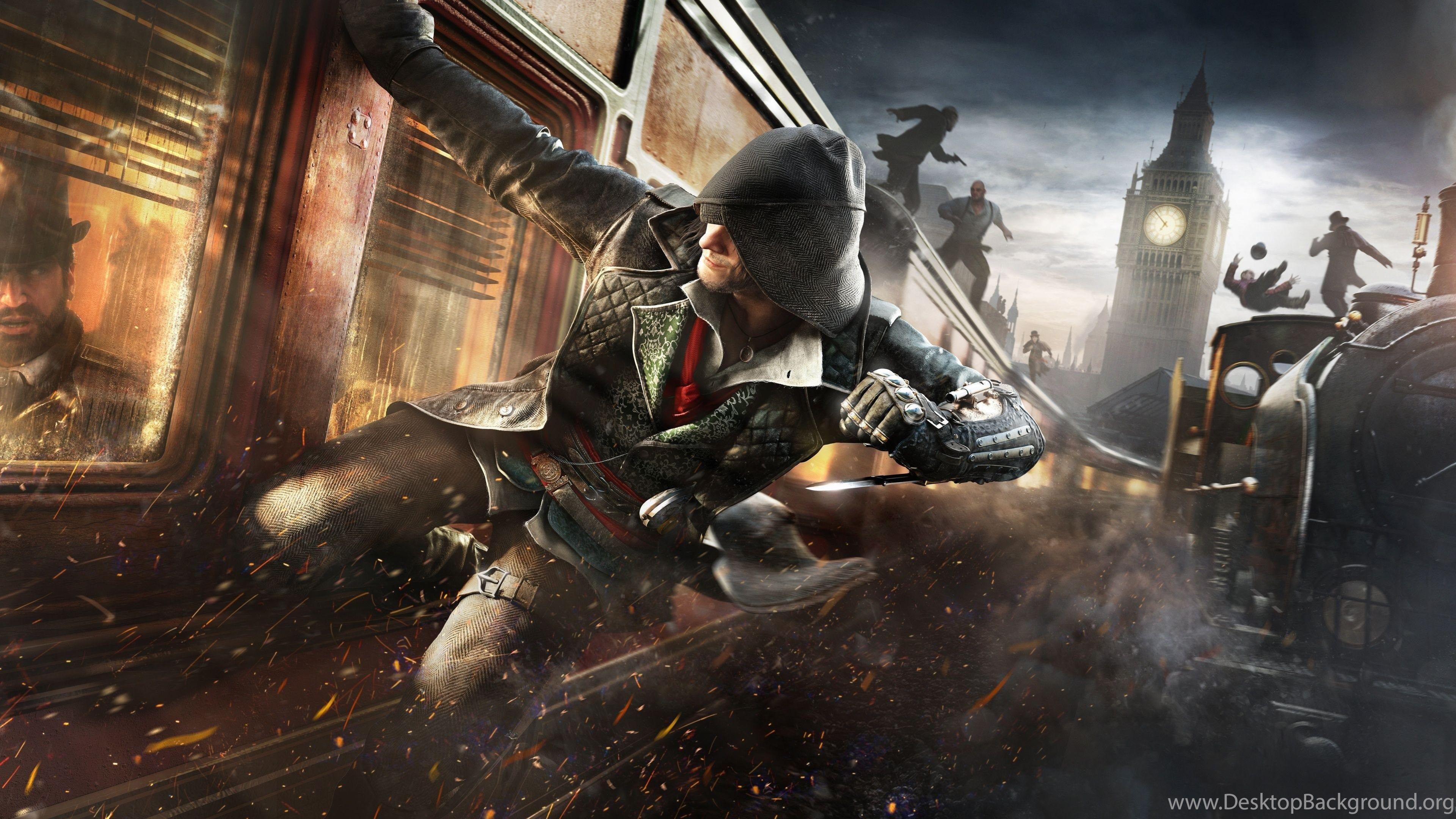 3840x2160 Download HD Assassins Creed Syndicate Game Wallpaper Desktop Background