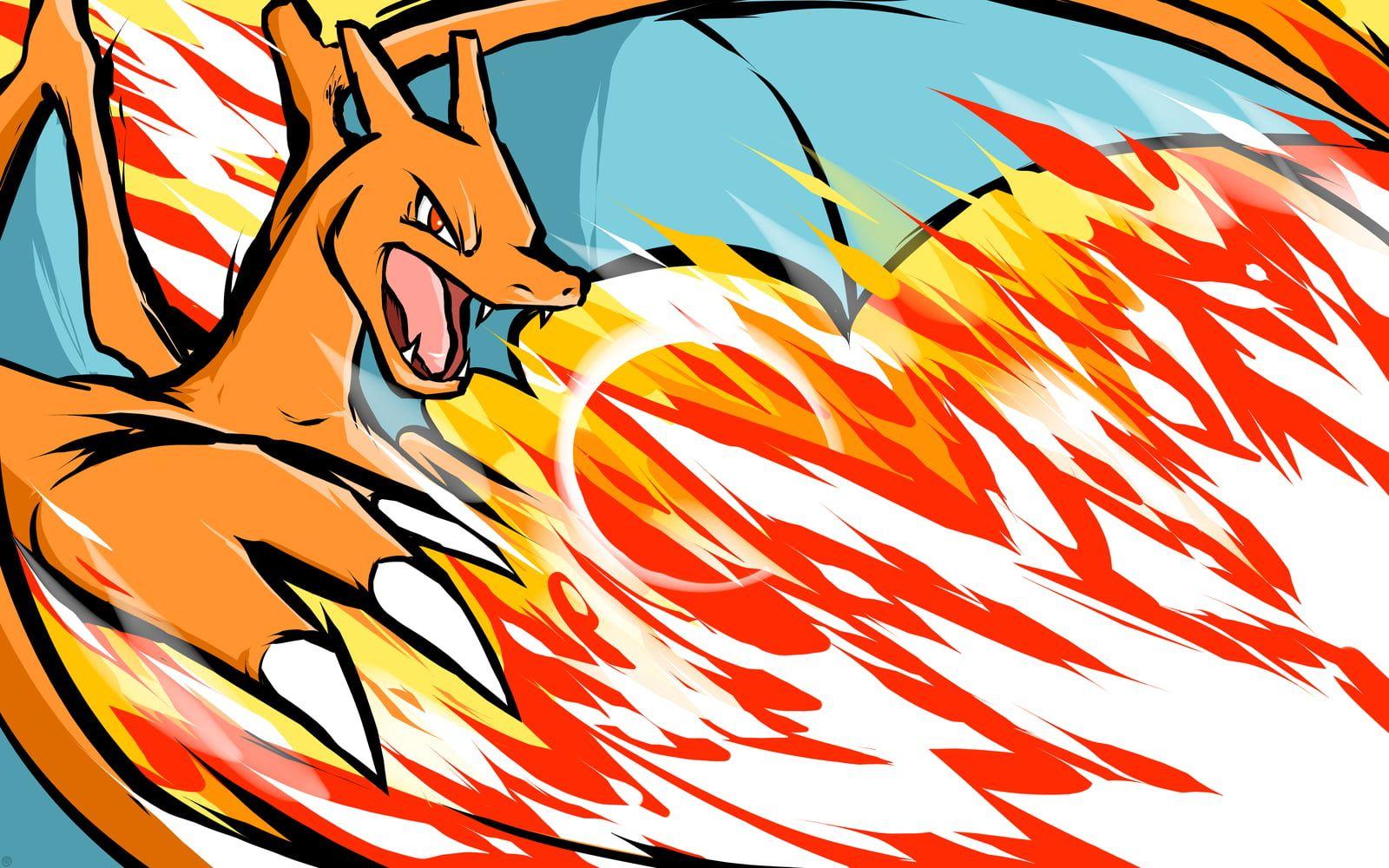 1600x1000 Pokemon Charizard painting, ishmam, Pokémon, Charizard HD