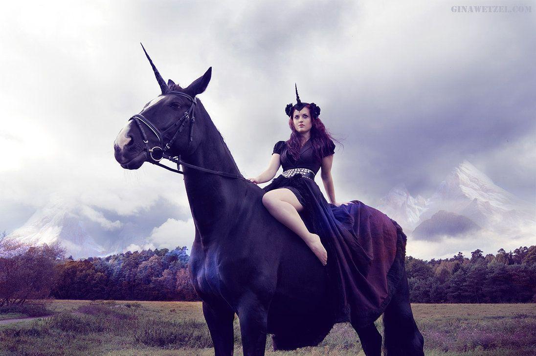 1096x729 Black Unicorn By Tanuki Chan